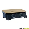 Cook'In Garden Pack Plancha gaz avec Housse pour barbecue et plancha et Kit pour cuisson plancha Online
