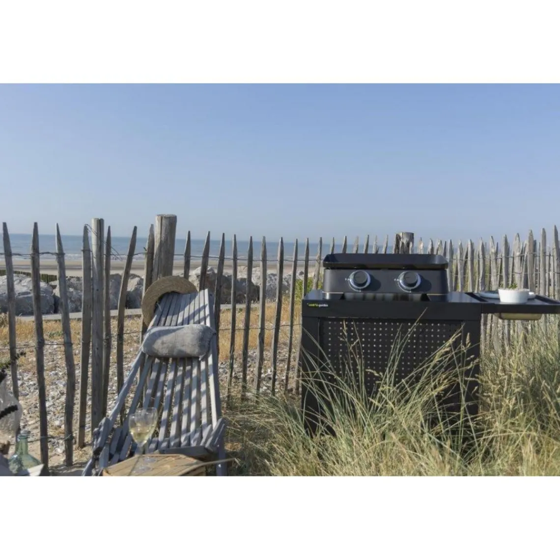 Cook'In Garden Pack Plancha gaz avec Housse pour barbecue et plancha et Kit pour cuisson plancha Online