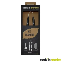 Cook'In Garden Pack Plancha gaz avec Housse pour barbecue et plancha et Kit pour cuisson plancha Online