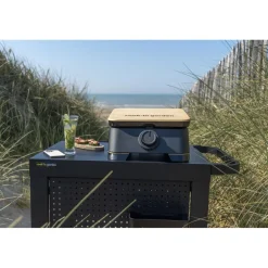 Cook'In Garden Pack Plancha électrique DUNE avec Housse pour barbecue et plancha, Kit pour cuisson plancha Online