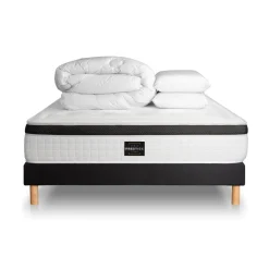 Prestige literie Pack Privilège sommier Kit Noir Clearance