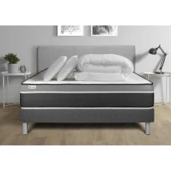 VITALIT Pack prêt a dormir VITAL CARE sommier Kit gris Clearance