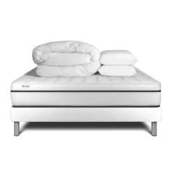 VITALIT Pack prêt a dormir VITAL SPA sommier Kit blanc New