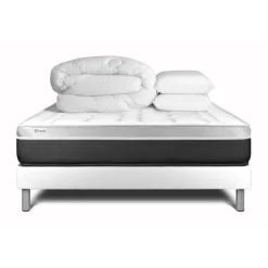 VITALIT Pack prêt a dormir VITAL SOFT sommier Kit blanc Discount