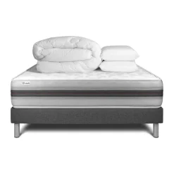 VITALIT Pack prêt a dormir VITALMEMO BACK sommier Kit gris Clearance