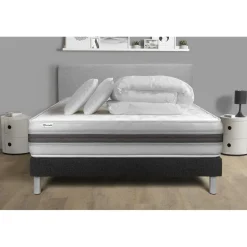 VITALIT Pack prêt a dormir VITALMEMO BACK sommier Kit noir Clearance