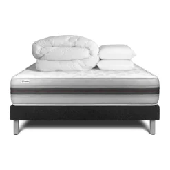VITALIT Pack prêt a dormir VITALMEMO BACK sommier Kit noir Clearance