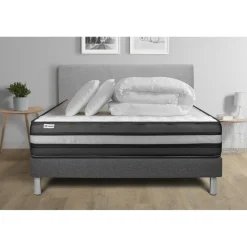 VITALIT Pack prêt a dormir VITALPOWER ZEN sommier Kit gris Clearance