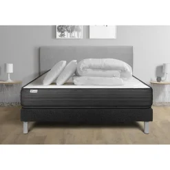 VITALIT Pack prêt a dormir VITALPOWER sommier Kit noir Clearance