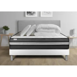 VITALIT Pack prêt a dormir VITALPOWER ZEN sommier Kit blanc Clearance