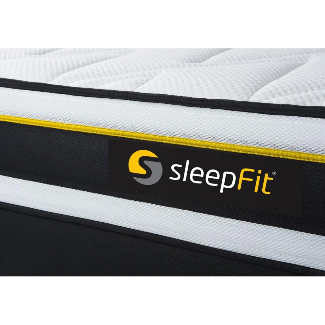Sleepfit Pack sommier matelas SOFT 2 oreillers memoire de forme Couette Percale Blanc Outlet
