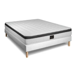 Prestige literie Pack Superieur Memoire de forme 3 zones Blanc Best