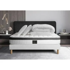 Prestige literie Pack Superieur sommier Kit Blanc
