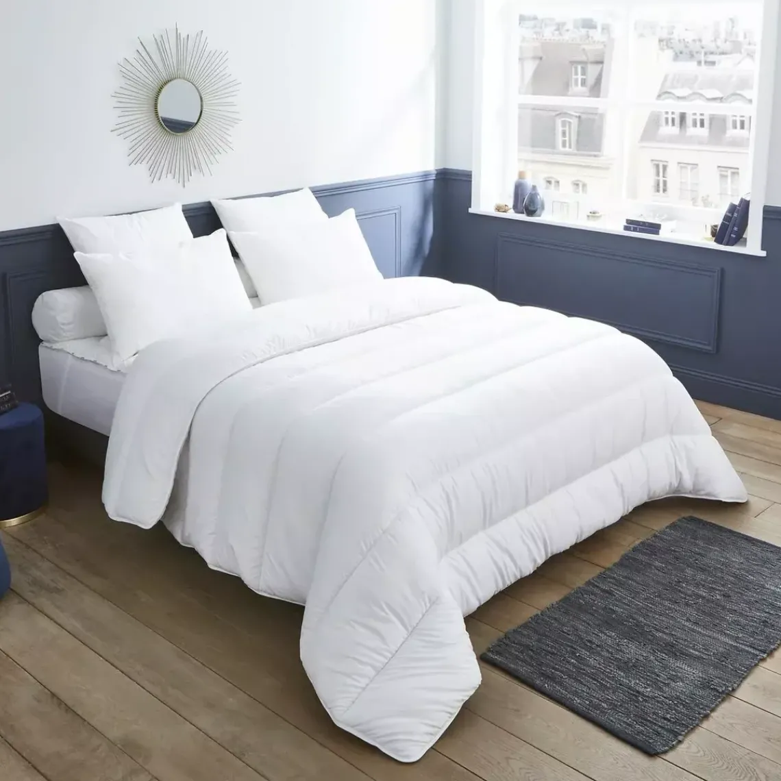 Dodo Pack Uni MAISON - Couette Tempérée 300g/m² + 1 Oreiller Moelleux 60x60 Discount