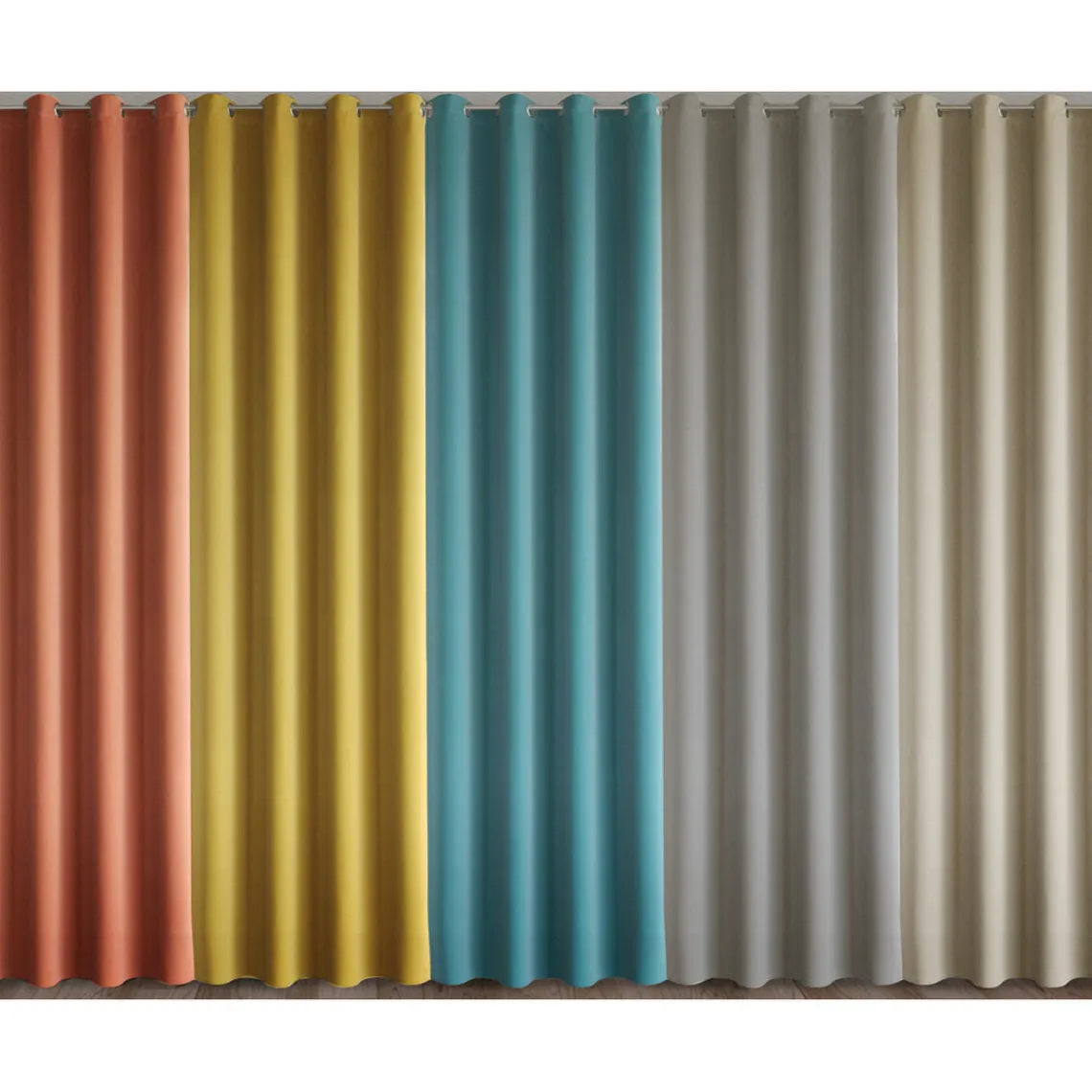 Becquet Paire de rideaux DREAMZ - orage bleu gris Discount