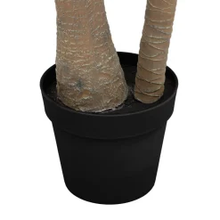 3S. x Home Palmier artificiel en plastique 2 troncs H180cm vert