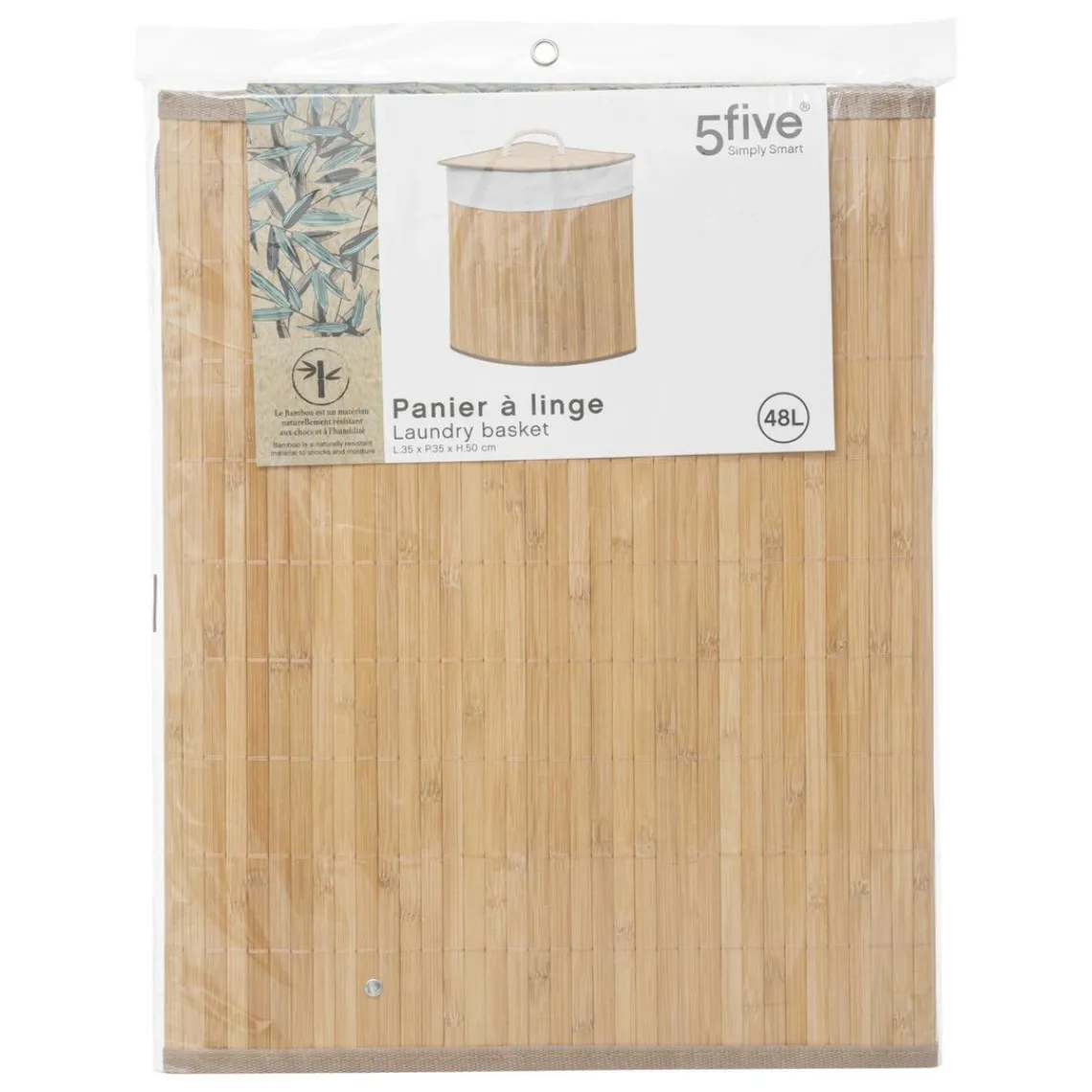 3S. x Home Panier à linge angle 48l en bambou Hot