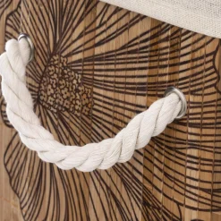 3S. x Home Panier à linge Blackflora en bambou Online