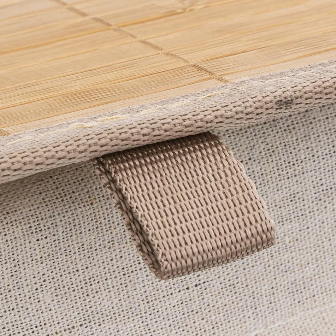 3S. x Home Panier à linge Blackflora en bambou Online