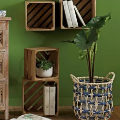 Becquet Panier Bicolore CALOUS Bleu et Ecru Sale