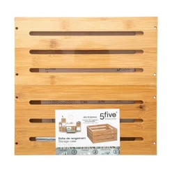 3S. x Home Panier de Rangement 31 x 15 Bambou Plein Discount