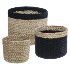 3S. x Home Panier Jute Herbier Marin Noir Hot