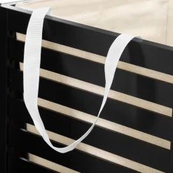 3S. x Home PANIER LINGE 65L BOIS NOIR Discount