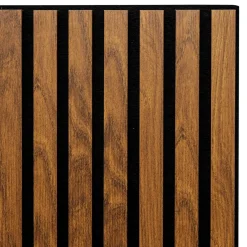 3S. x Home Panneau décoratif mural Colva bois-foncé Hot