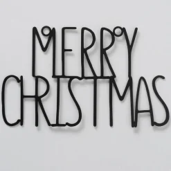 Becquet PANPAN PANNEAU METAL MERRY CHRISTMAS Hot