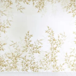 Becquet Papier peint motif vegétal panoramique GRAMINA beige Clearance