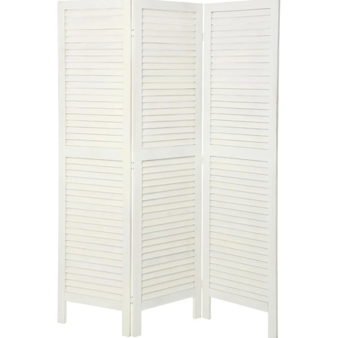 3S. x Home Paravent bois 170X40 Blanc Discount