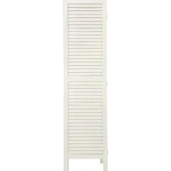 3S. x Home Paravent bois 170X40 Blanc Discount