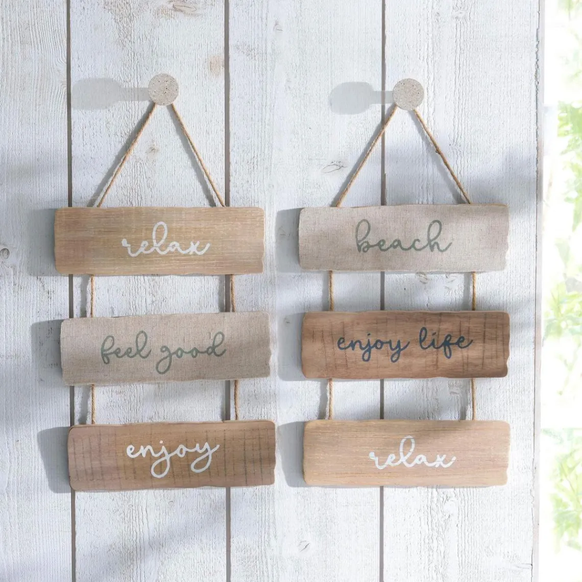 Becquet Parole déco murale Beach en Bois Clearance