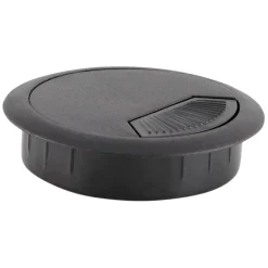 ALTEREGO Passe-câbles 'ORGA' en matière plastique noire pour bureau New