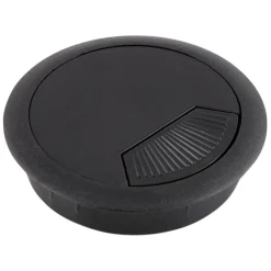 ALTEREGO Passe-câbles 'ORGA' en matière plastique noire pour bureau New