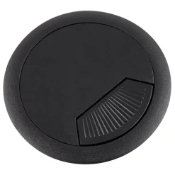 ALTEREGO Passe-câbles 'ORGA' en matière plastique noire pour bureau New