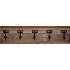 3S. x Home Patère en Bois 5 Crochets 82 x 20 cm New