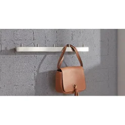 3S. x Home Patère murale avec 5 crochets en inox Noir New