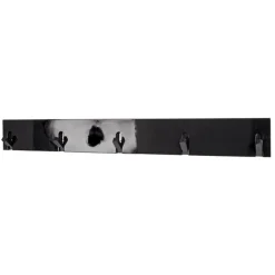 3S. x Home Patère murale bois 5 crochets métal Sale