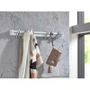 3S. x Home Patère murale Chromé avec 5 crochets et barre Blanc en Métal Discount