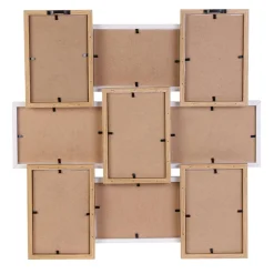 3S. x Home Pele-Mele 9 Vues Bois Et Blanc New