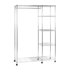 3S. x Home Penderie 4 niveaux sur roulettes