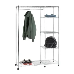 3S. x Home Penderie 4 niveaux sur roulettes