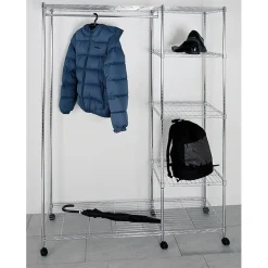 3S. x Home Penderie 4 niveaux sur roulettes