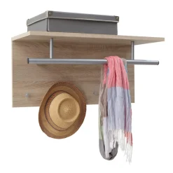 3S. x Home Penderie murale avec tringle et 4 crochets SPOT Sale