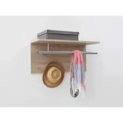 3S. x Home Penderie murale avec tringle et 4 crochets SPOT Sale