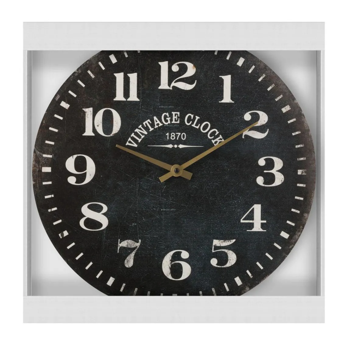 3S. x Home Pendule en panneau de bois MDF D38cm