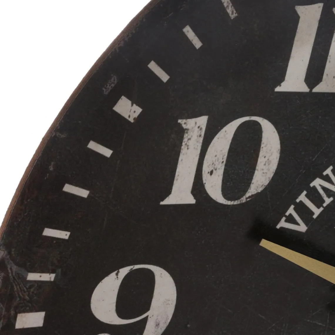 3S. x Home Pendule en panneau de bois MDF D38cm