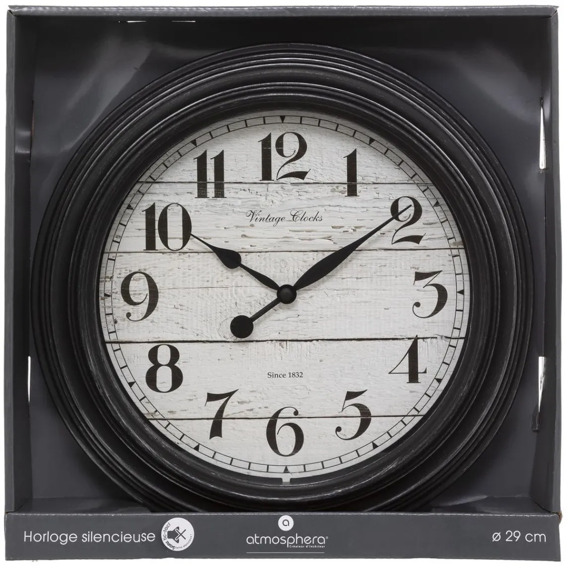 3S. x Home Pendule en Plastique Moulure Discount