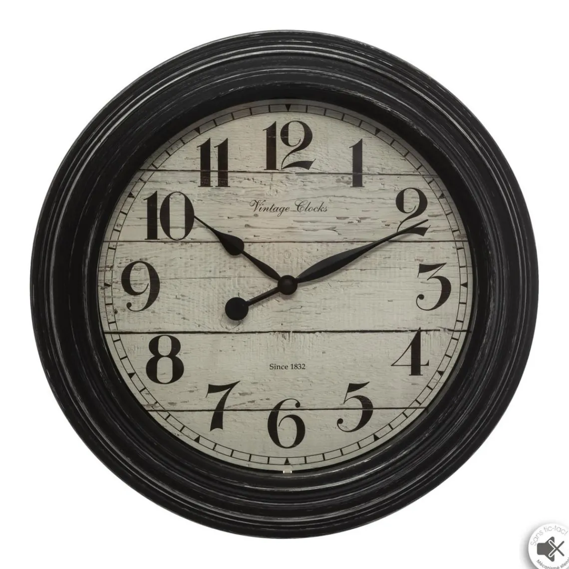 3S. x Home Pendule en Plastique Moulure Discount